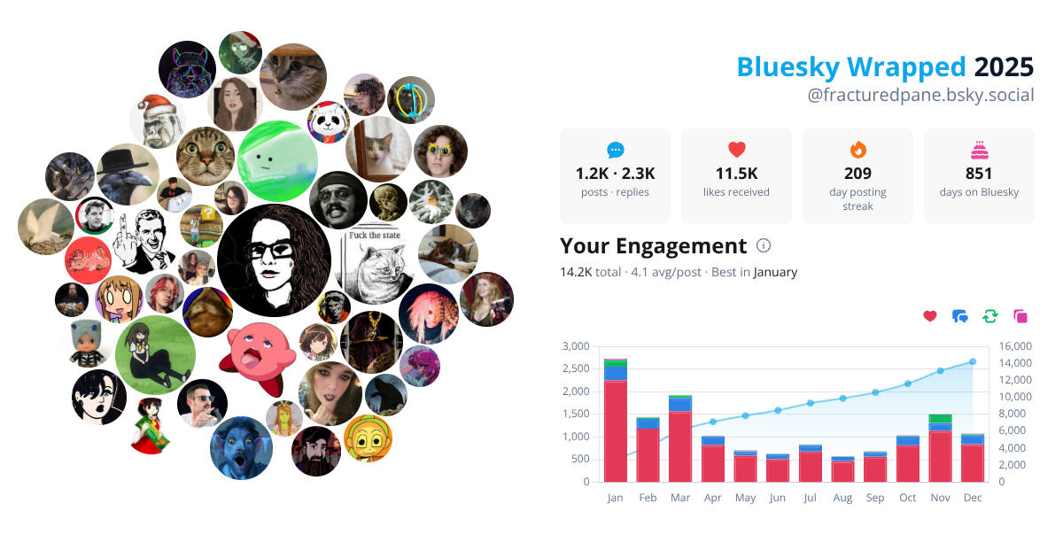 Your Bluesky Wrapped 2025 preview