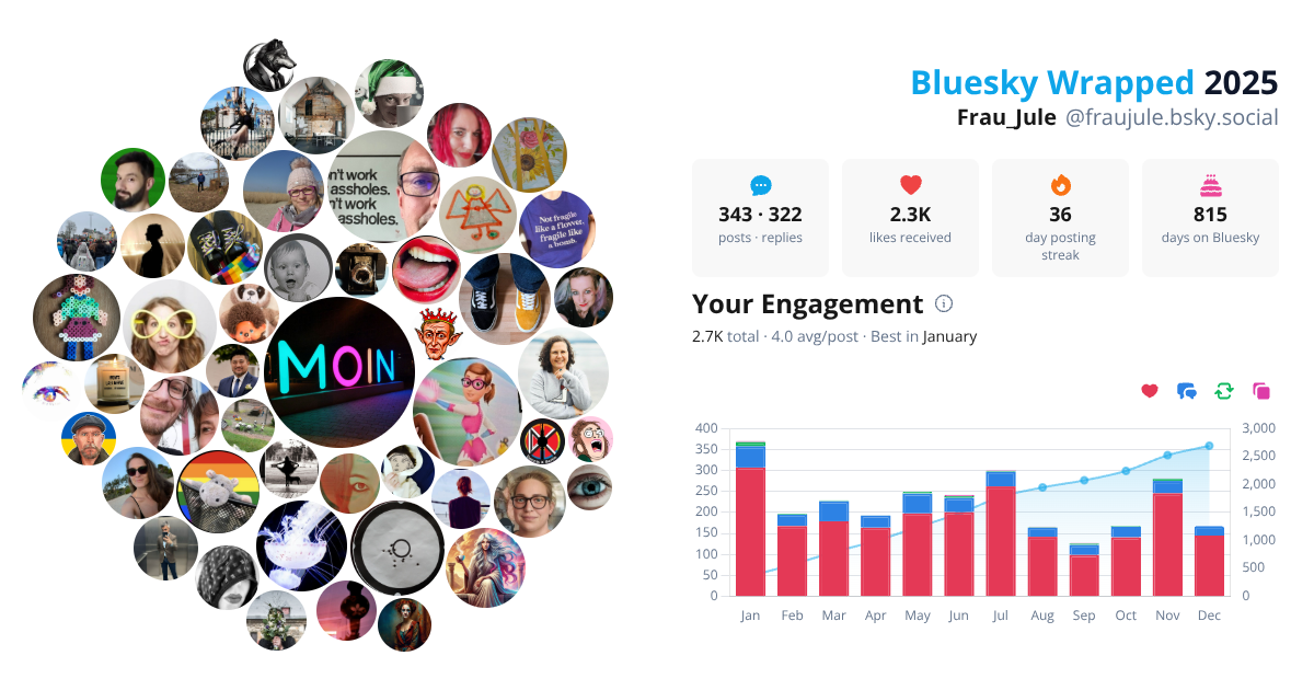 Your Bluesky Wrapped 2025 preview