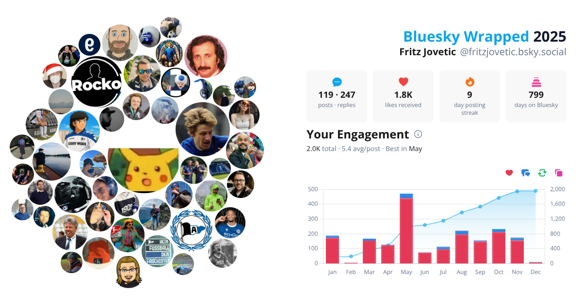 Your Bluesky Wrapped 2025 preview