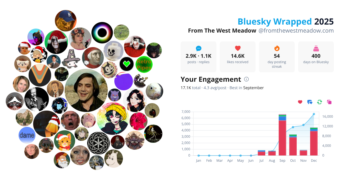 Your Bluesky Wrapped 2025 preview
