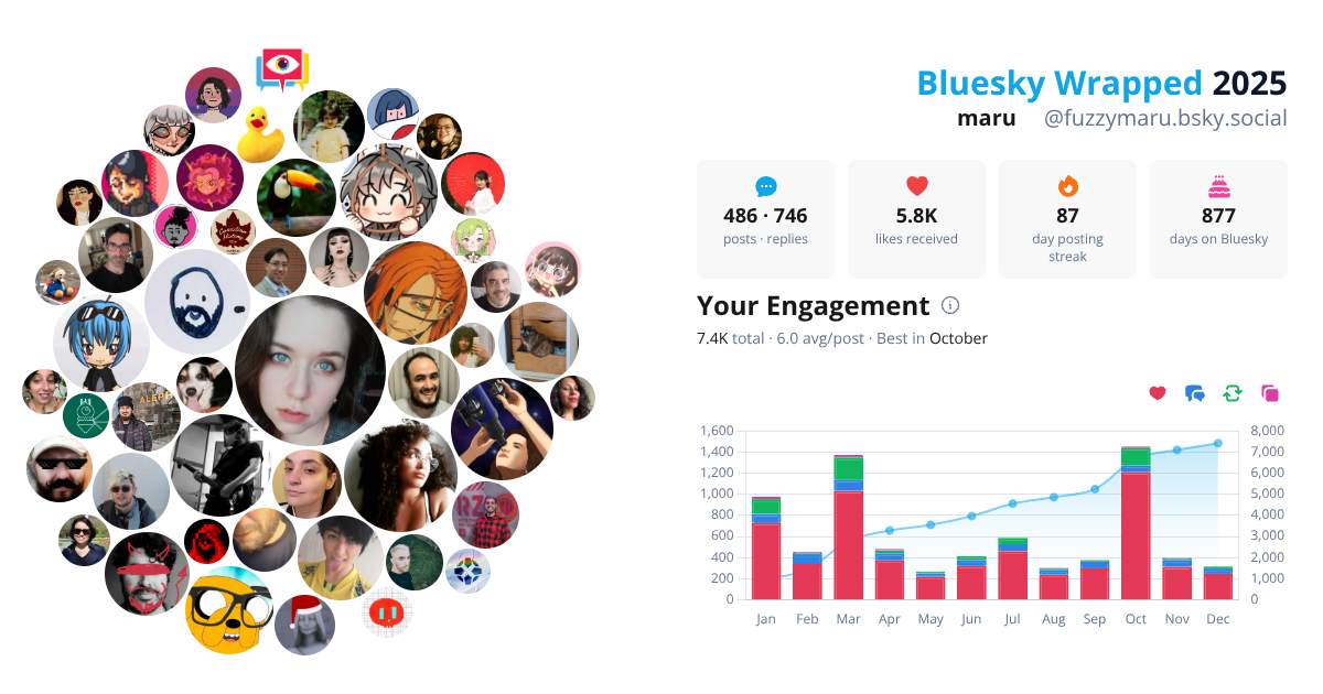 Your Bluesky Wrapped 2025 preview