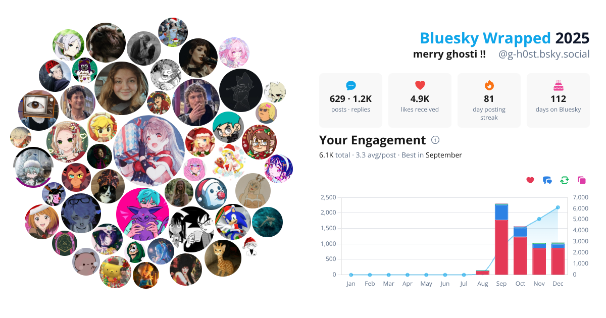 Your Bluesky Wrapped 2025 preview