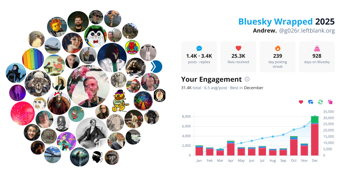 Your Bluesky Wrapped 2025 preview