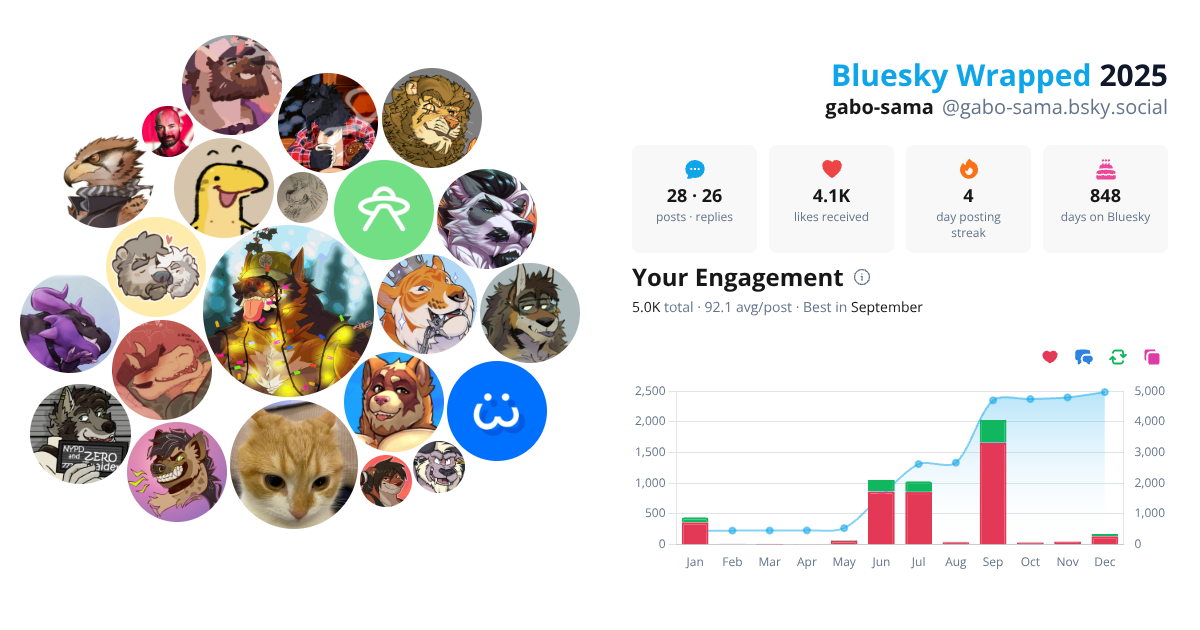 Your Bluesky Wrapped 2025 preview