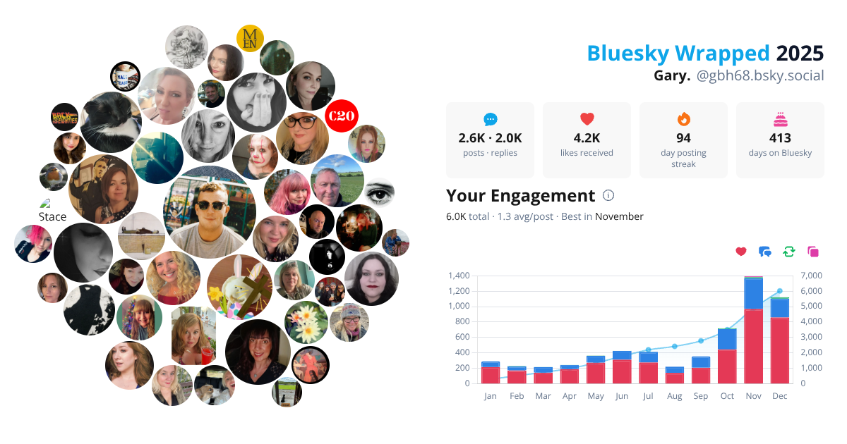 Your Bluesky Wrapped 2025 preview