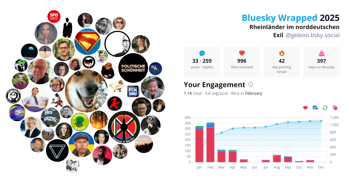 Your Bluesky Wrapped 2025 preview