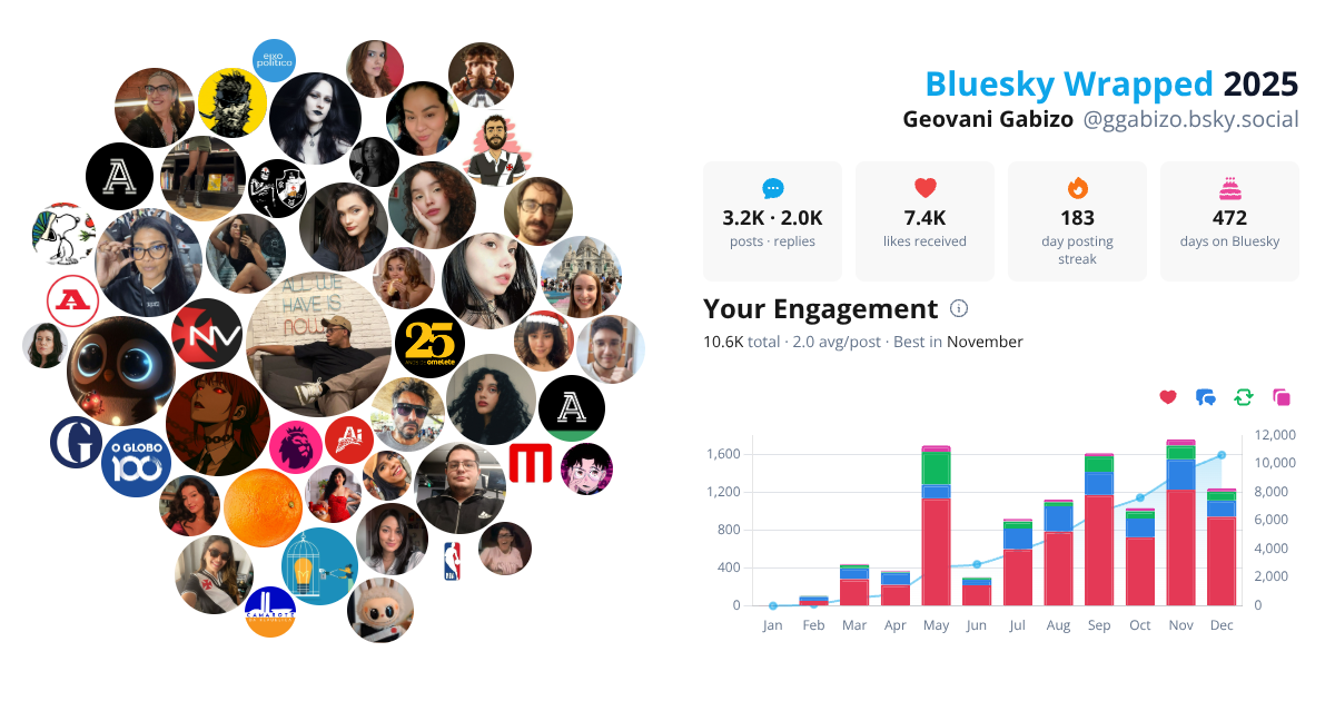 Your Bluesky Wrapped 2025 preview