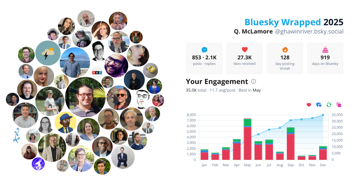 Your Bluesky Wrapped 2025 preview