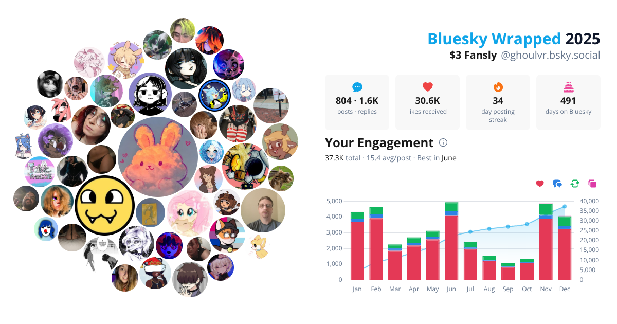 Your Bluesky Wrapped 2025 preview
