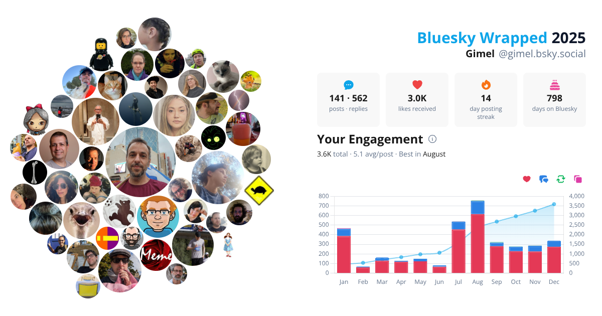 Your Bluesky Wrapped 2025 preview