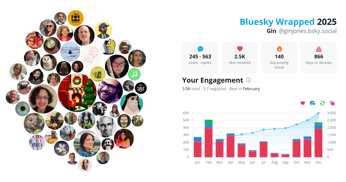 Your Bluesky Wrapped 2025 preview