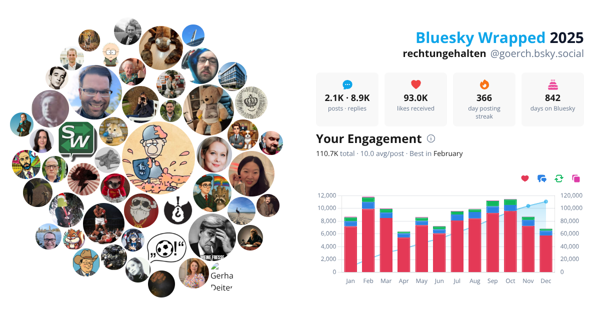 Your Bluesky Wrapped 2025 preview