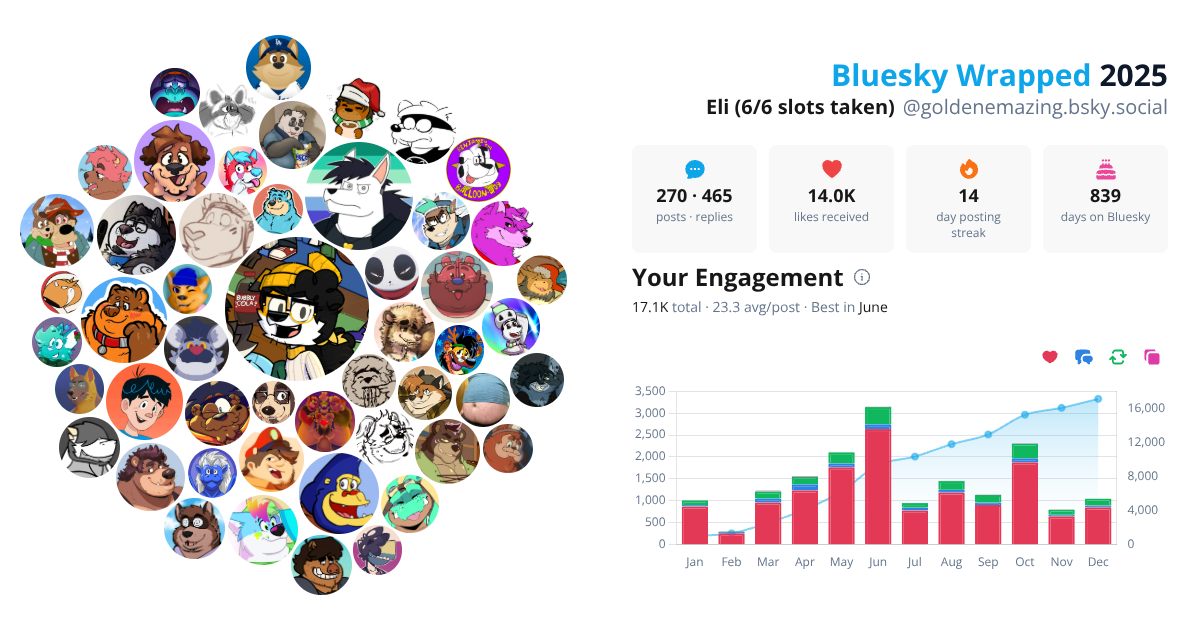 Your Bluesky Wrapped 2025 preview