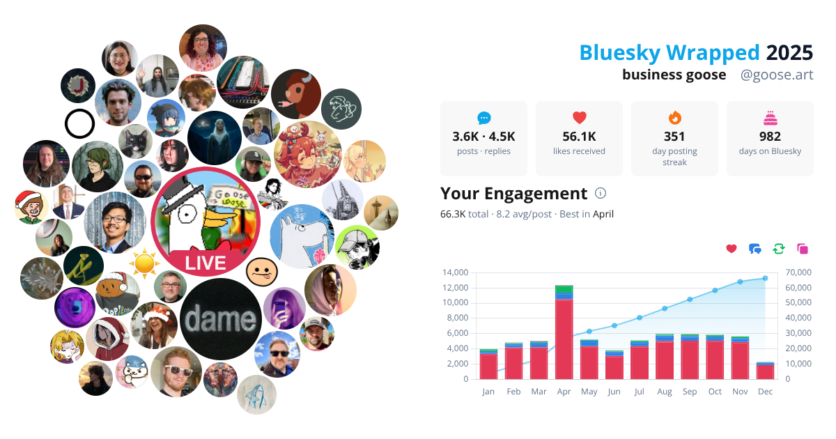 Your Bluesky Wrapped 2025 preview