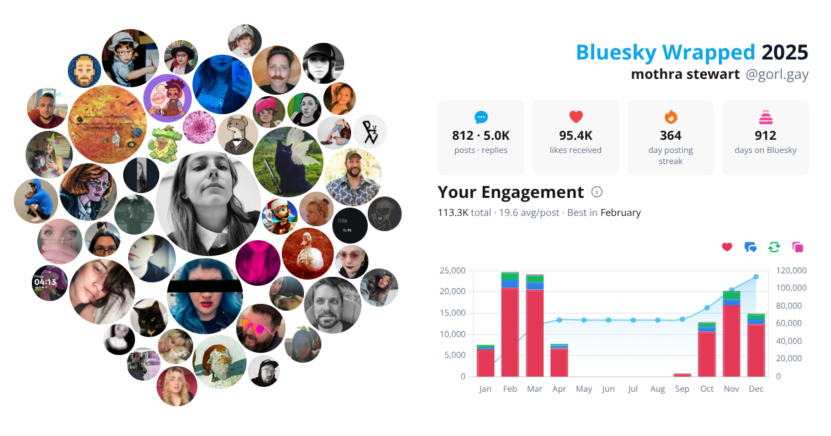Your Bluesky Wrapped 2025 preview