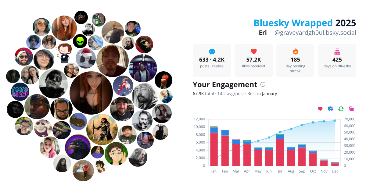 Your Bluesky Wrapped 2025 preview