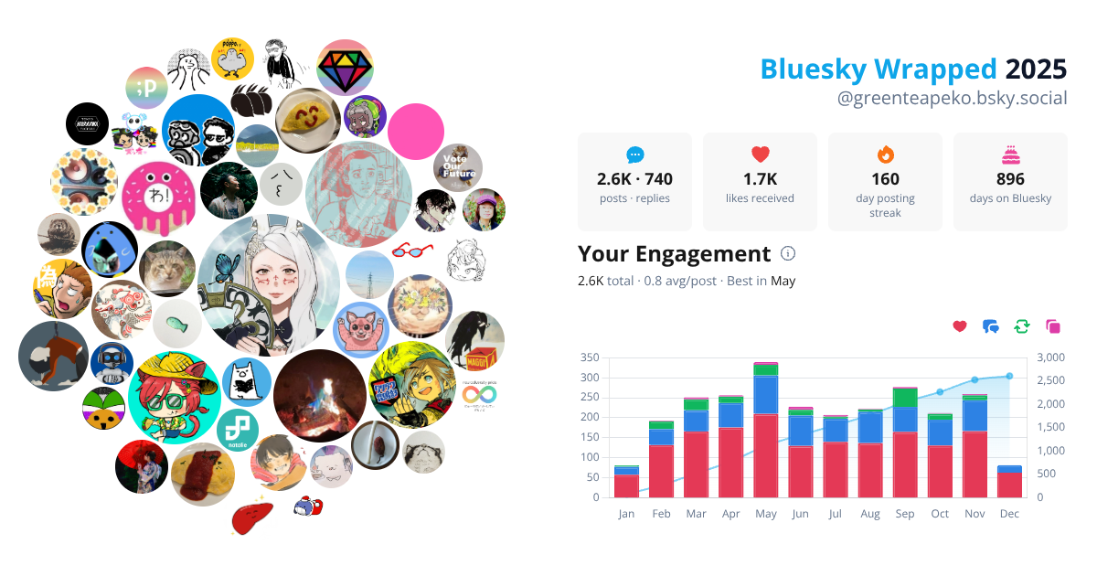 Your Bluesky Wrapped 2025 preview