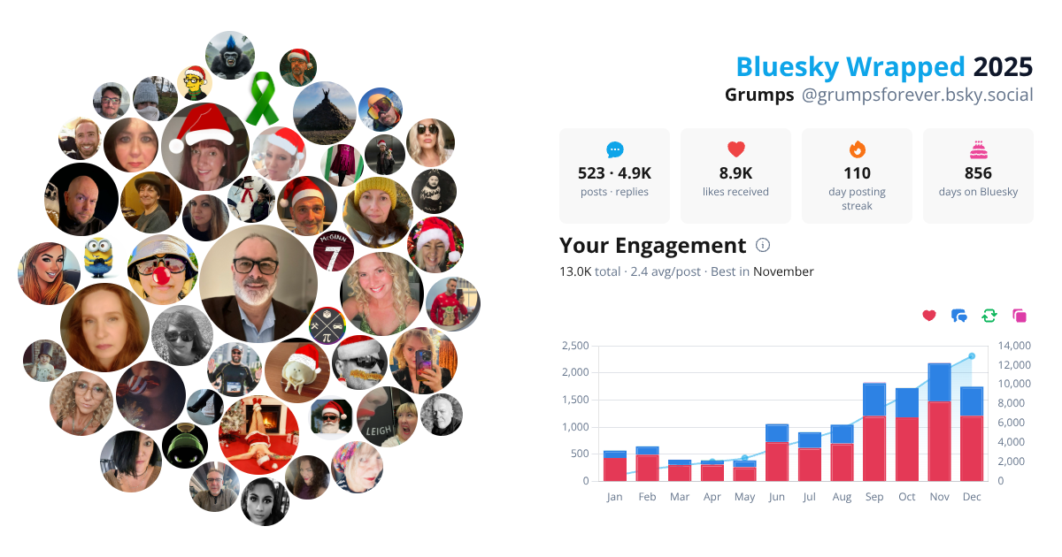 Your Bluesky Wrapped 2025 preview