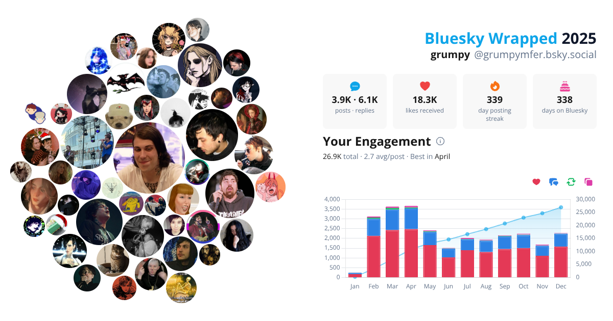 Your Bluesky Wrapped 2025 preview