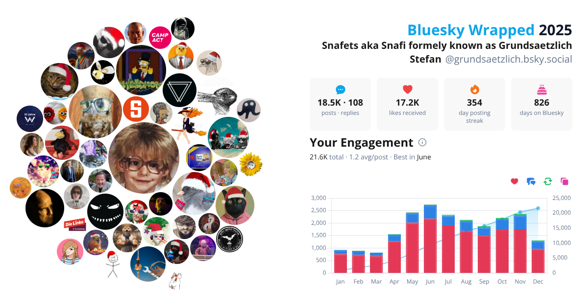 Your Bluesky Wrapped 2025 preview
