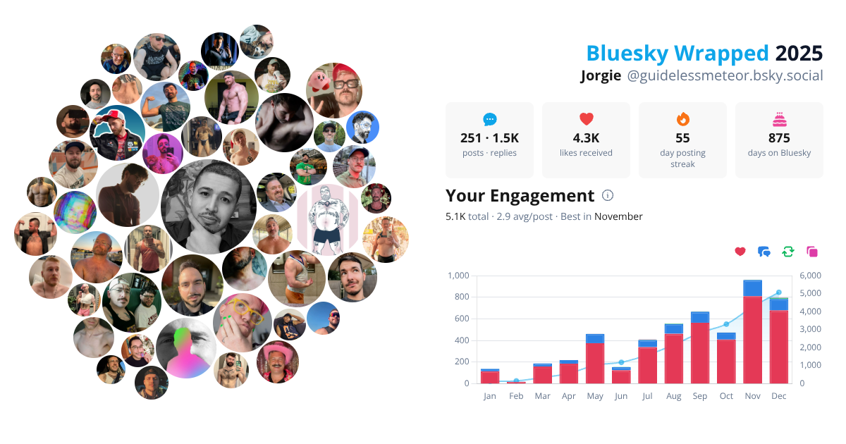 Your Bluesky Wrapped 2025 preview