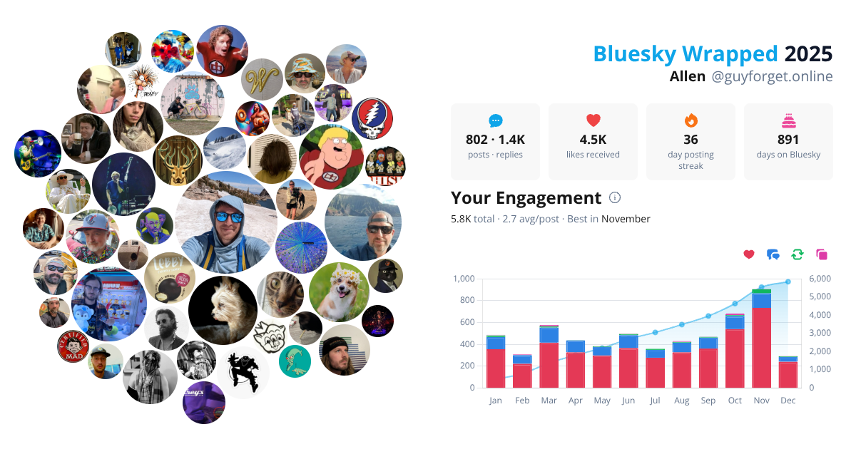 Your Bluesky Wrapped 2025 preview
