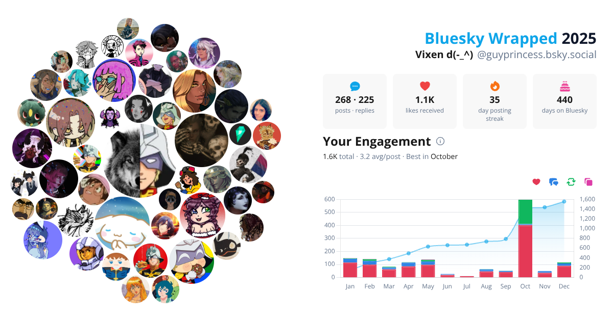 Your Bluesky Wrapped 2025 preview