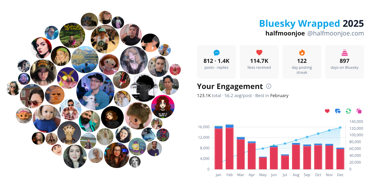 Your Bluesky Wrapped 2025 preview