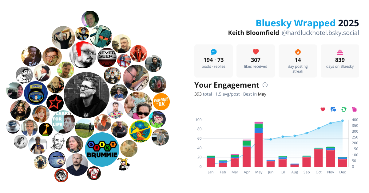 Your Bluesky Wrapped 2025 preview