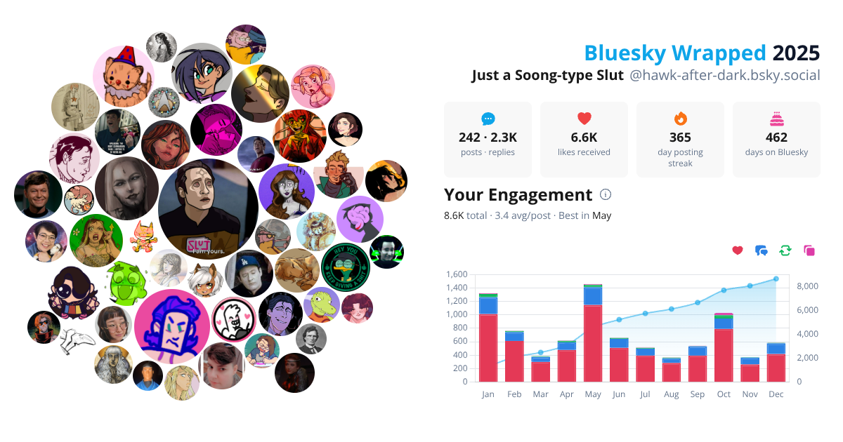 Your Bluesky Wrapped 2025 preview