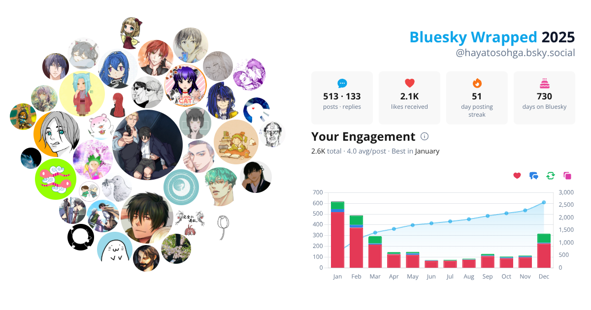 Your Bluesky Wrapped 2025 preview