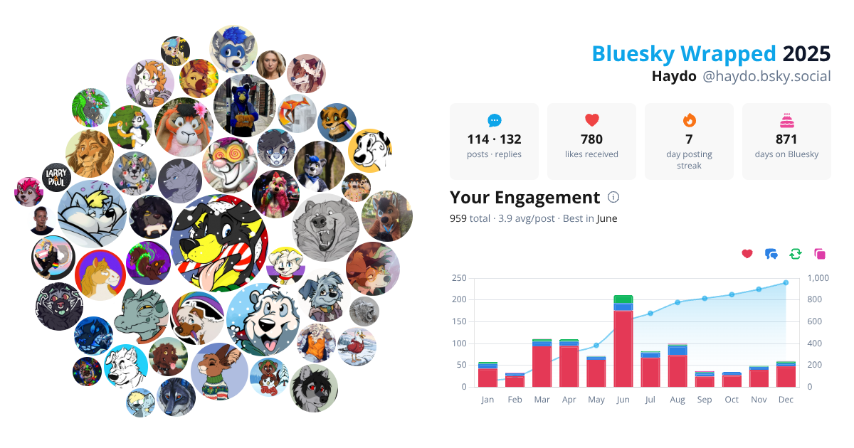 Your Bluesky Wrapped 2025 preview