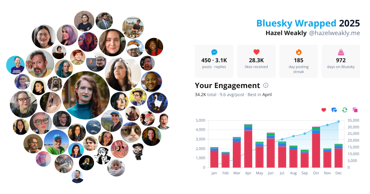 Your Bluesky Wrapped 2025 preview