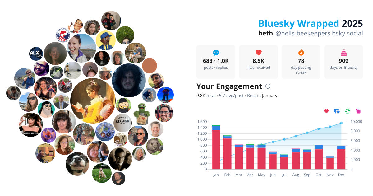 Your Bluesky Wrapped 2025 preview