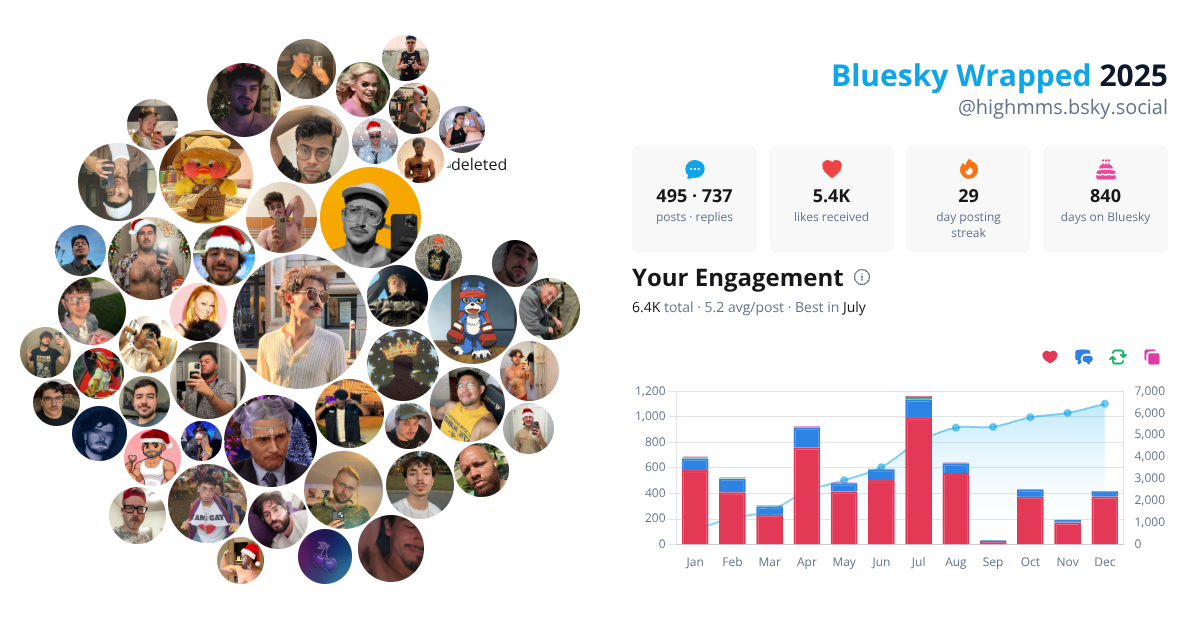 Your Bluesky Wrapped 2025 preview