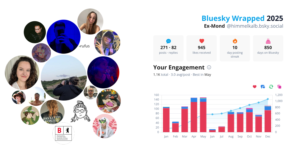 Your Bluesky Wrapped 2025 preview