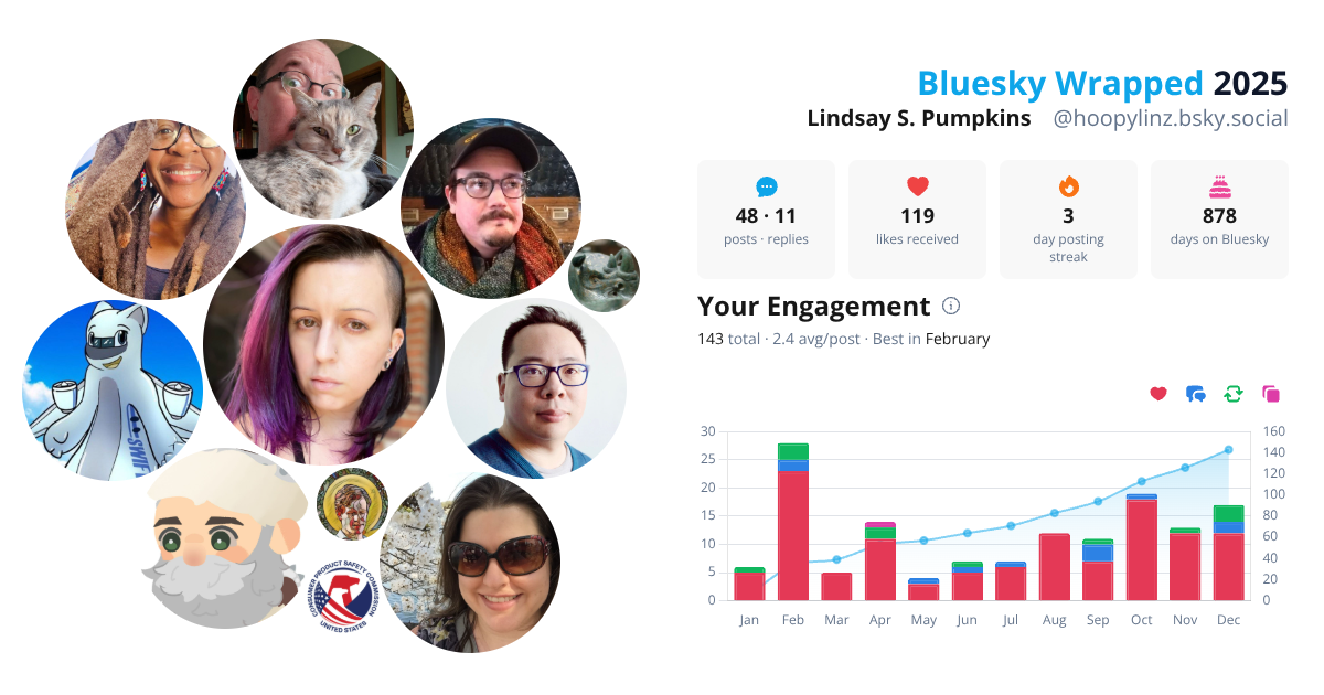 Your Bluesky Wrapped 2025 preview