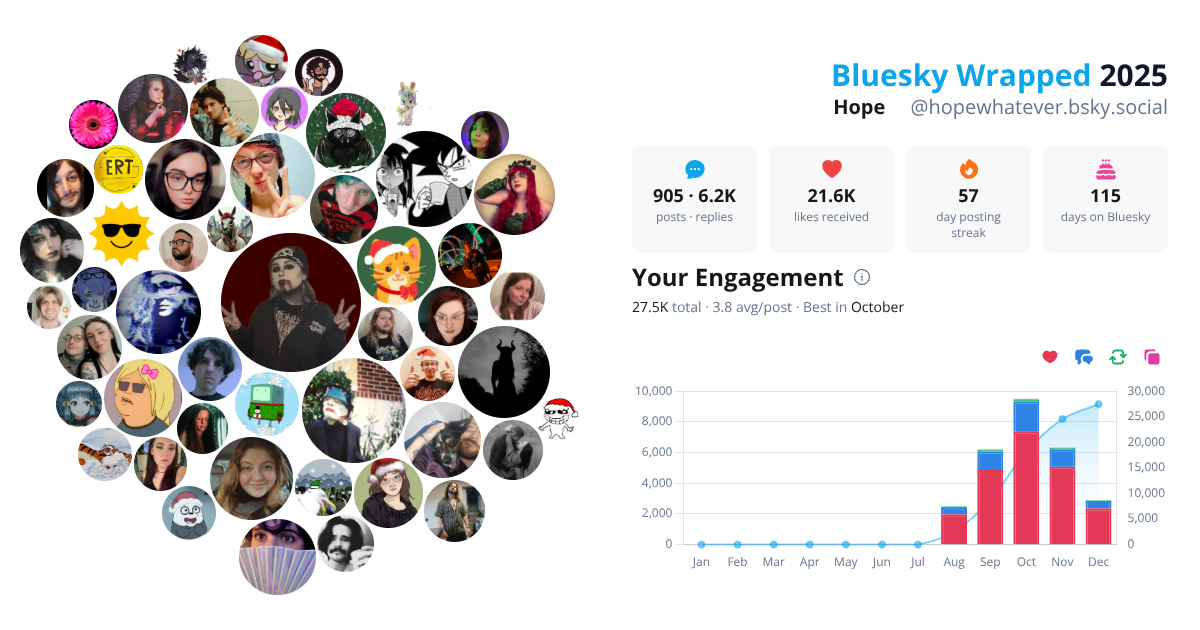 Your Bluesky Wrapped 2025 preview