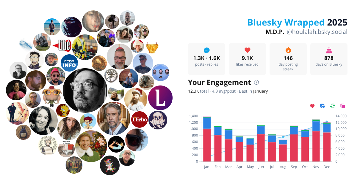 Your Bluesky Wrapped 2025 preview