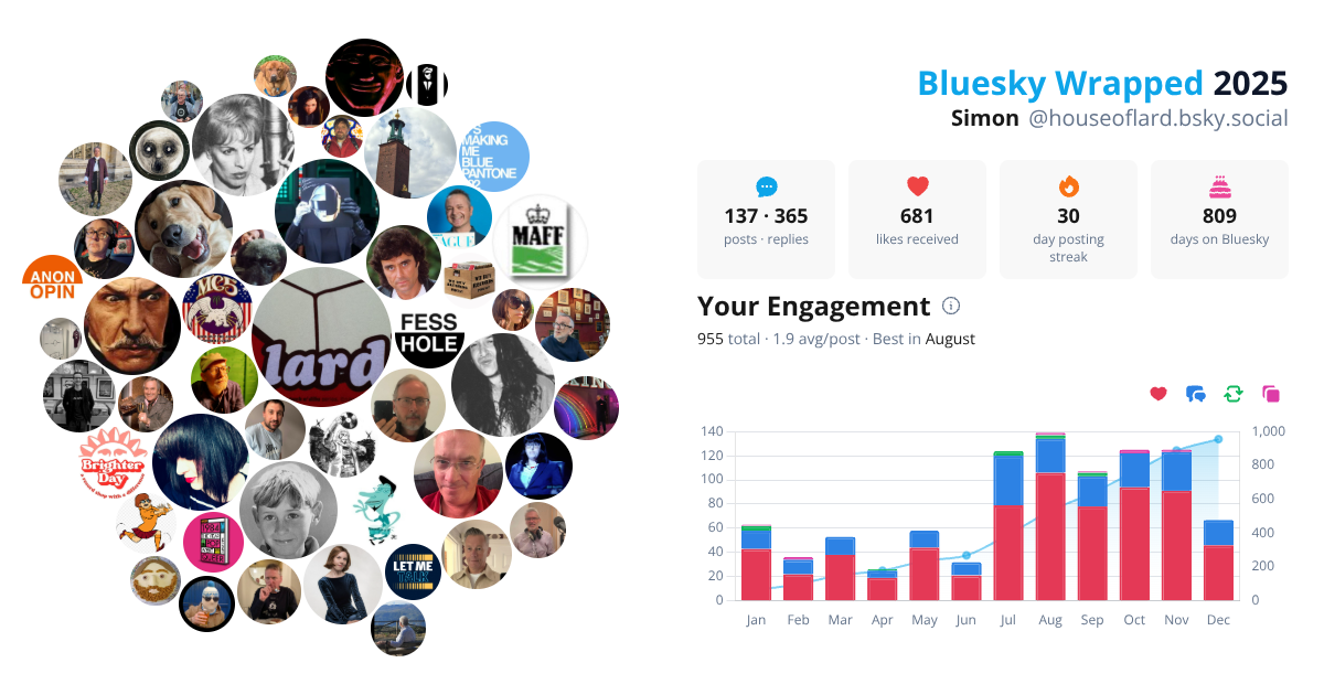 Your Bluesky Wrapped 2025 preview