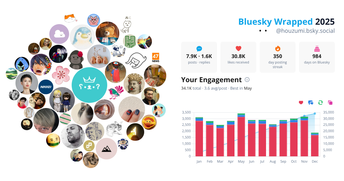Your Bluesky Wrapped 2025 preview