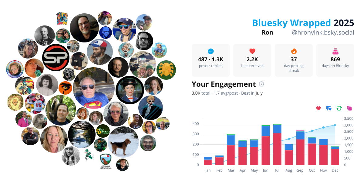 Your Bluesky Wrapped 2025 preview
