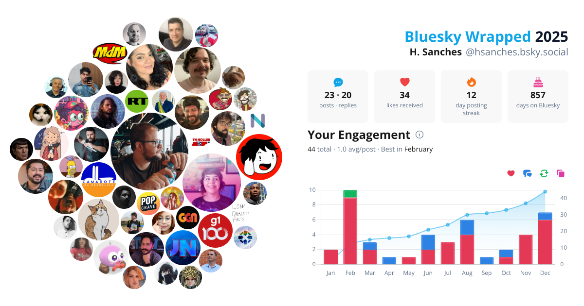 Your Bluesky Wrapped 2025 preview