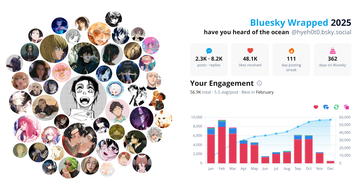 Your Bluesky Wrapped 2025 preview