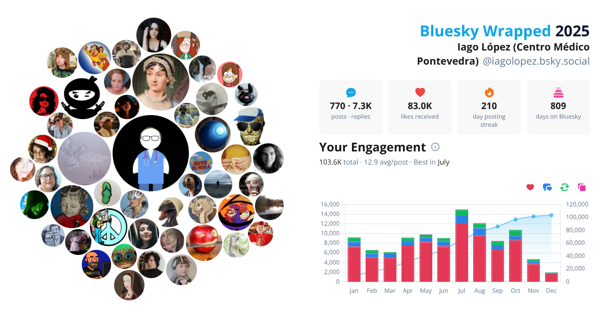 Your Bluesky Wrapped 2025 preview