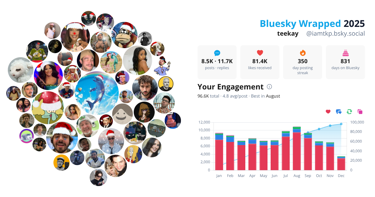 Your Bluesky Wrapped 2025 preview