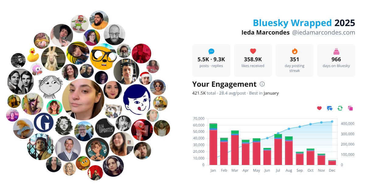 Your Bluesky Wrapped 2025 preview