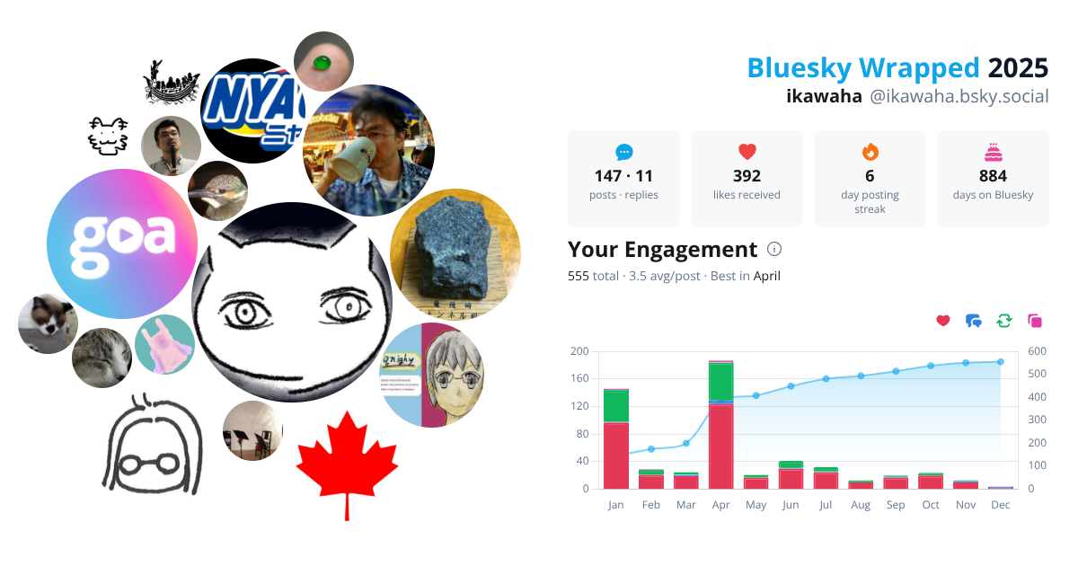 Your Bluesky Wrapped 2025 preview