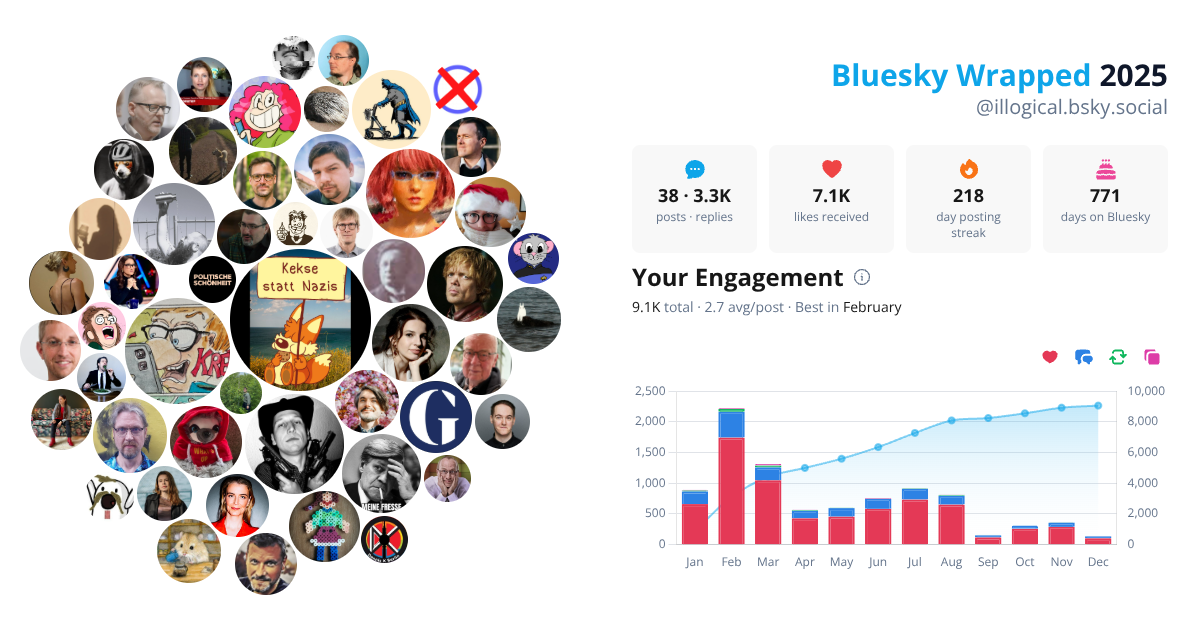 Your Bluesky Wrapped 2025 preview