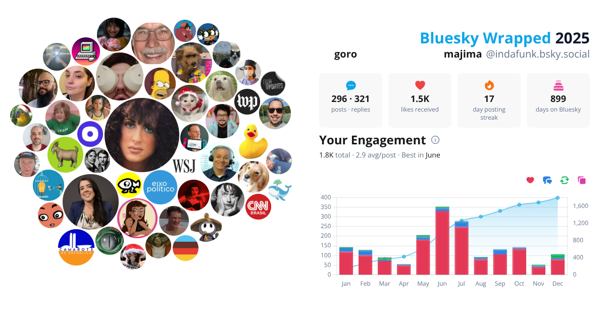 Your Bluesky Wrapped 2025 preview